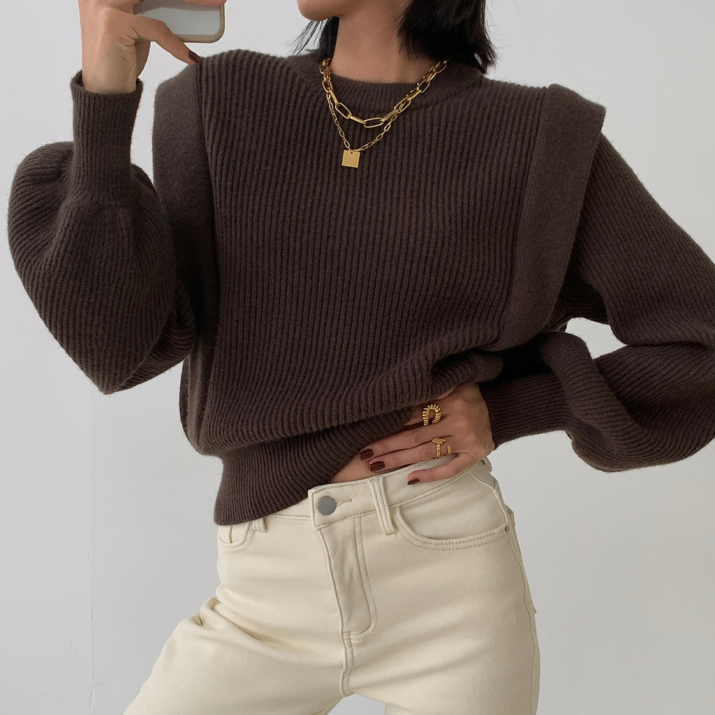 Bell Sleeve Sweater Top- Marvous Wear