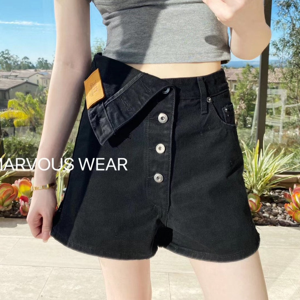 Asymmetric Flappy Shorts-MARVOUS WEAR