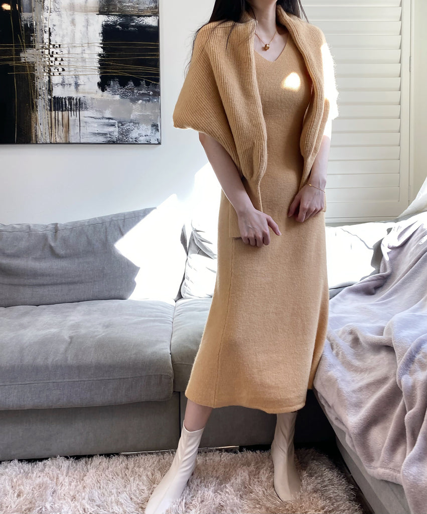 Bell Sleeve 2Pcs Dress Set - Marvous Wear